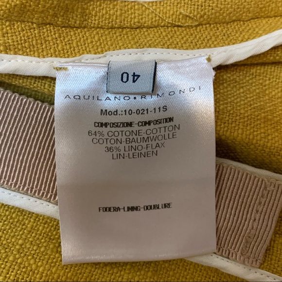 Aquilano Rimondi Knee Length Mustard Skirt - Picture 9 of 9